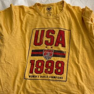 47 Brand Yellow USA 1999 Women's World Champions Graphic Tee